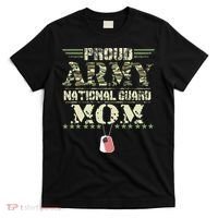 Proud Army National Guard Mom USA Military Veteran Mothers T-Shirt thumb 0