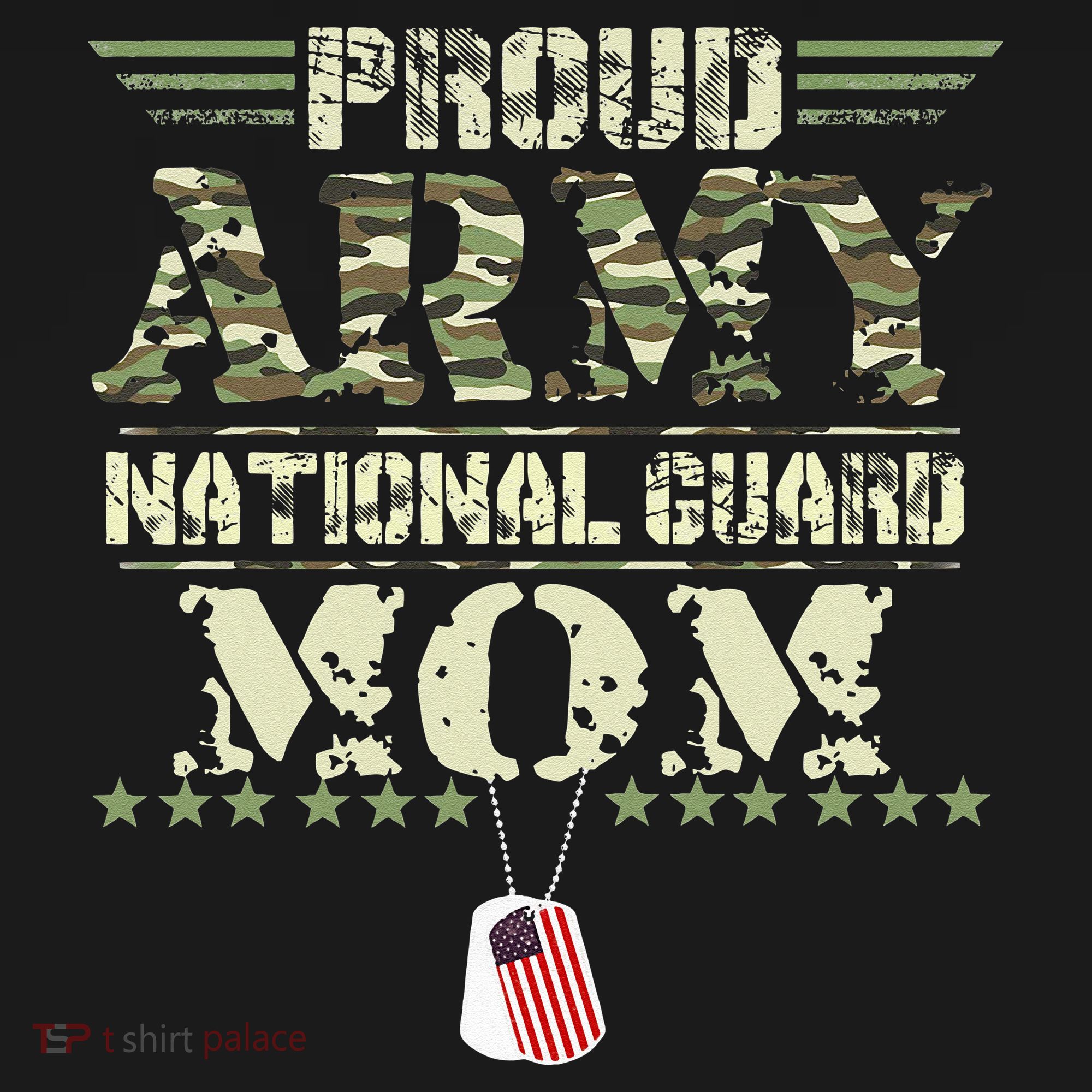 Proud Army National Guard Mom USA Military Veteran Mothers Women's Hoodie