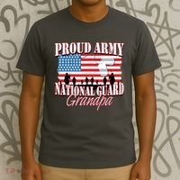 Proud Army National Guard Grandpa Grandparents Day T-Shirt thumb 3
