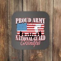 Proud Army National Guard Grandpa Grandparents Day Coaster thumb 0