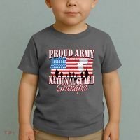 Proud Army National Guard Grandpa Grandparents Day Toddler T-Shirt thumb 2