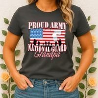 Proud Army National Guard Grandpa Grandparents Day Women's T-Shirt thumb 2