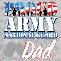 Proud Army National Guard Dad Fathers Day The Baniff Cuffed Pom Beanie thumb 2