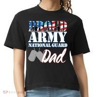 Proud Army National Guard Dad Fathers Day Comfort Colors Boxy T-Shirt thumb 0