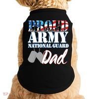Proud Army National Guard Dad Fathers Day Doggie Tank thumb 0