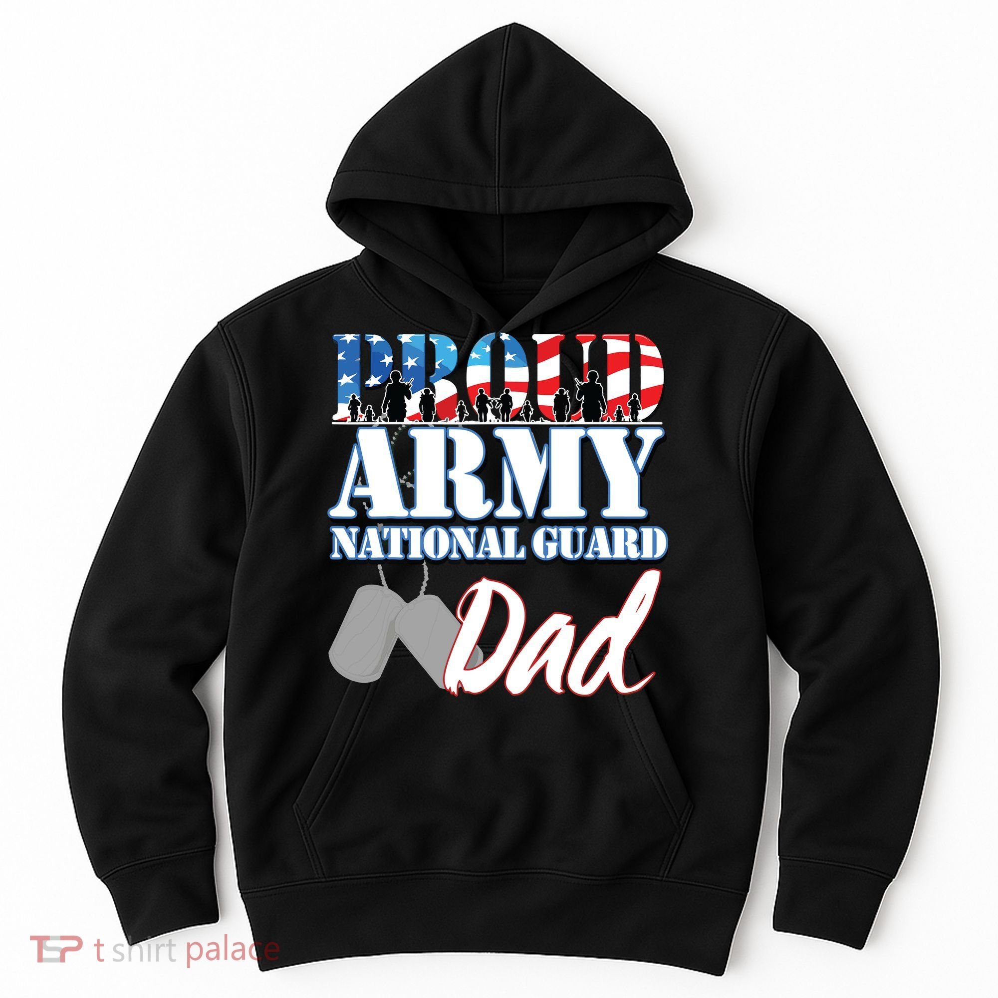 Proud Army National Guard Dad Fathers Day Hoodie