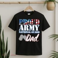 Proud Army National Guard Dad Fathers Day T-Shirt thumb 2