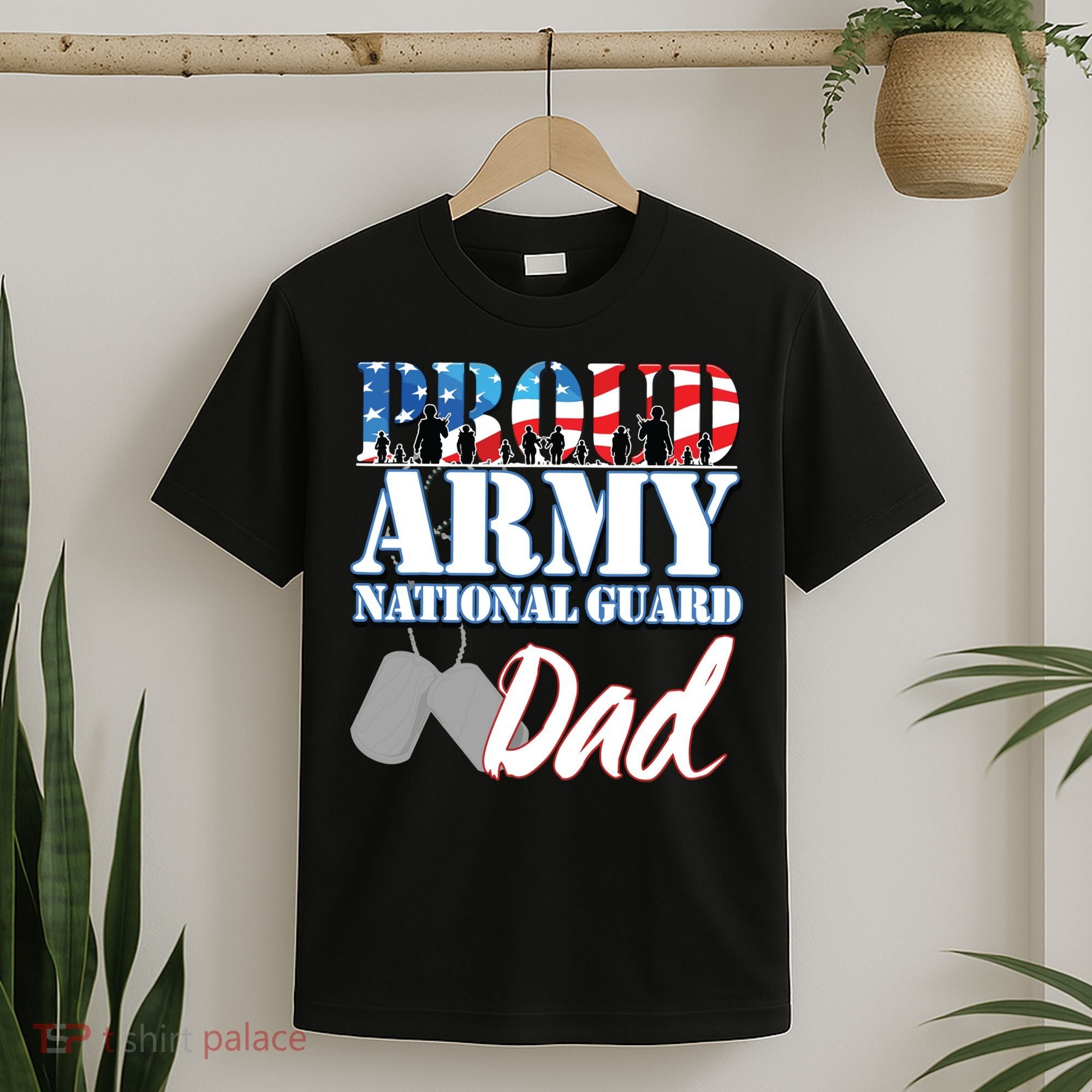 Proud Army National Guard Dad Fathers Day T-Shirt