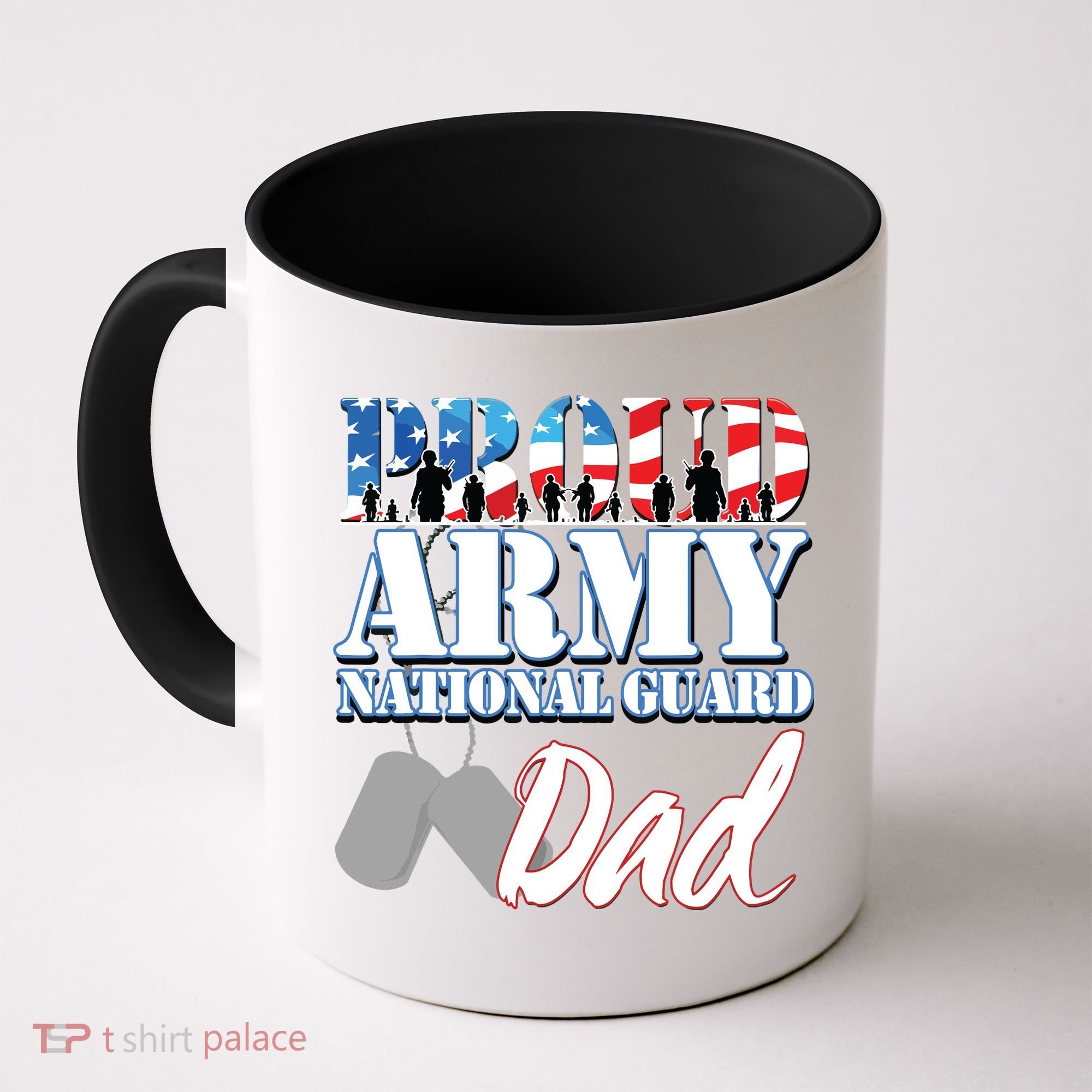 Proud Army National Guard Dad Fathers Day Coffee Mug