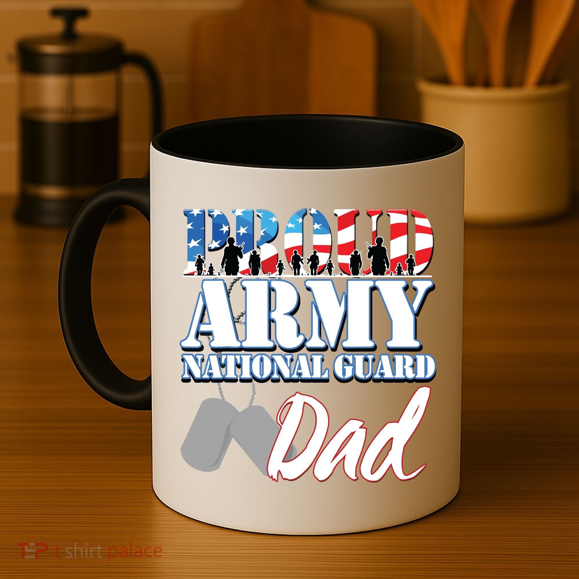 Proud Army National Guard Dad Fathers Day Coffee Mug