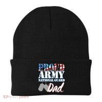 Proud Army National Guard Dad Fathers Day Beanie thumb 0