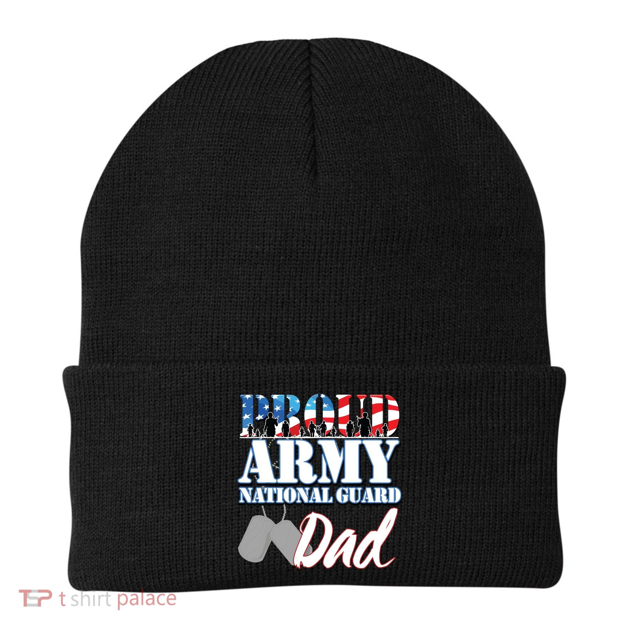 Proud Army National Guard Dad Fathers Day Beanie