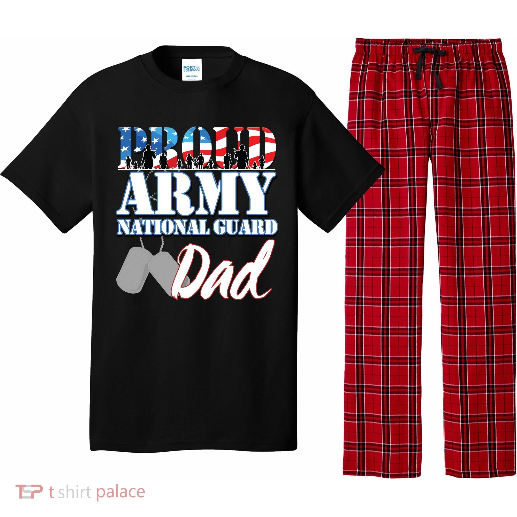 Proud Army National Guard Dad Fathers Day Pajama Set