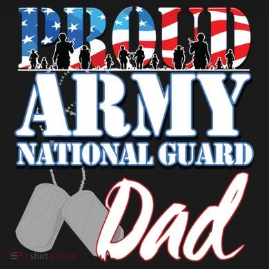 Proud Army National Guard Dad Fathers Day Women's Perfect Tri Tunic Long Sleeve Shirt
