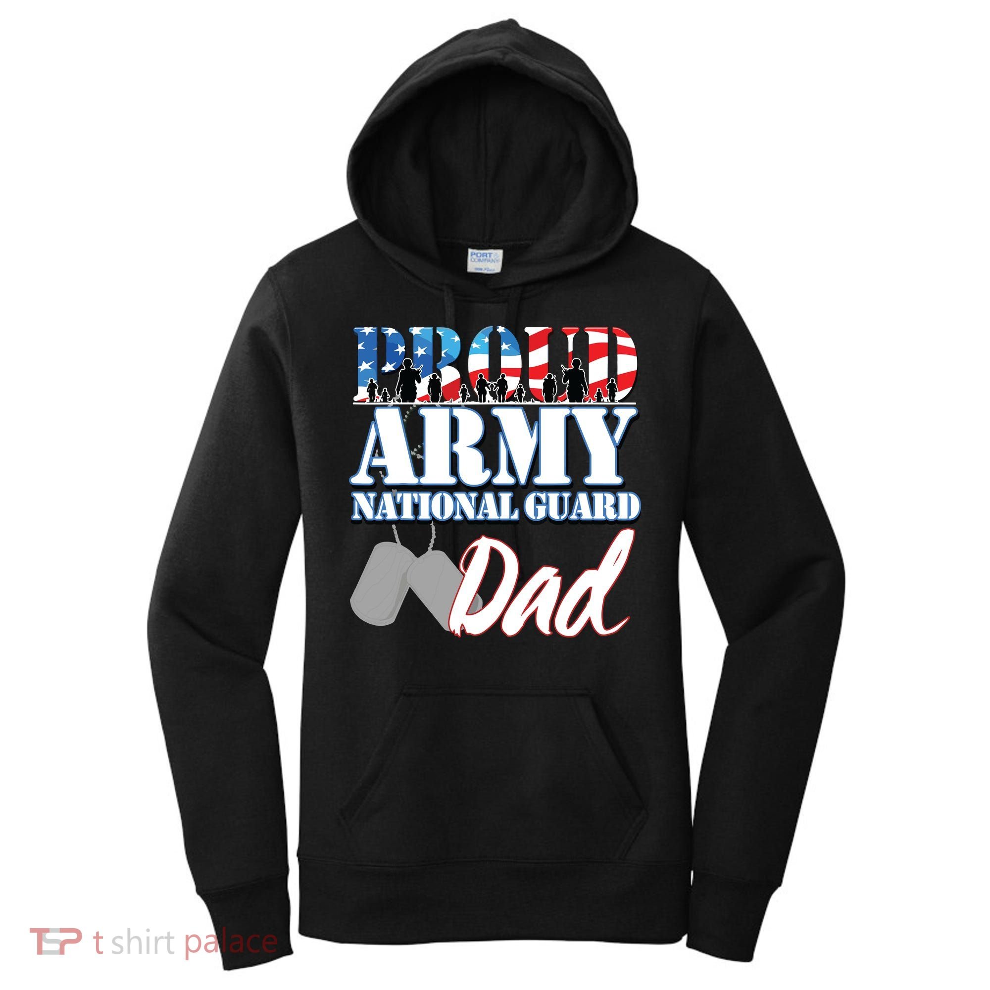 Proud Army National Guard Dad Fathers Day Women's Hoodie