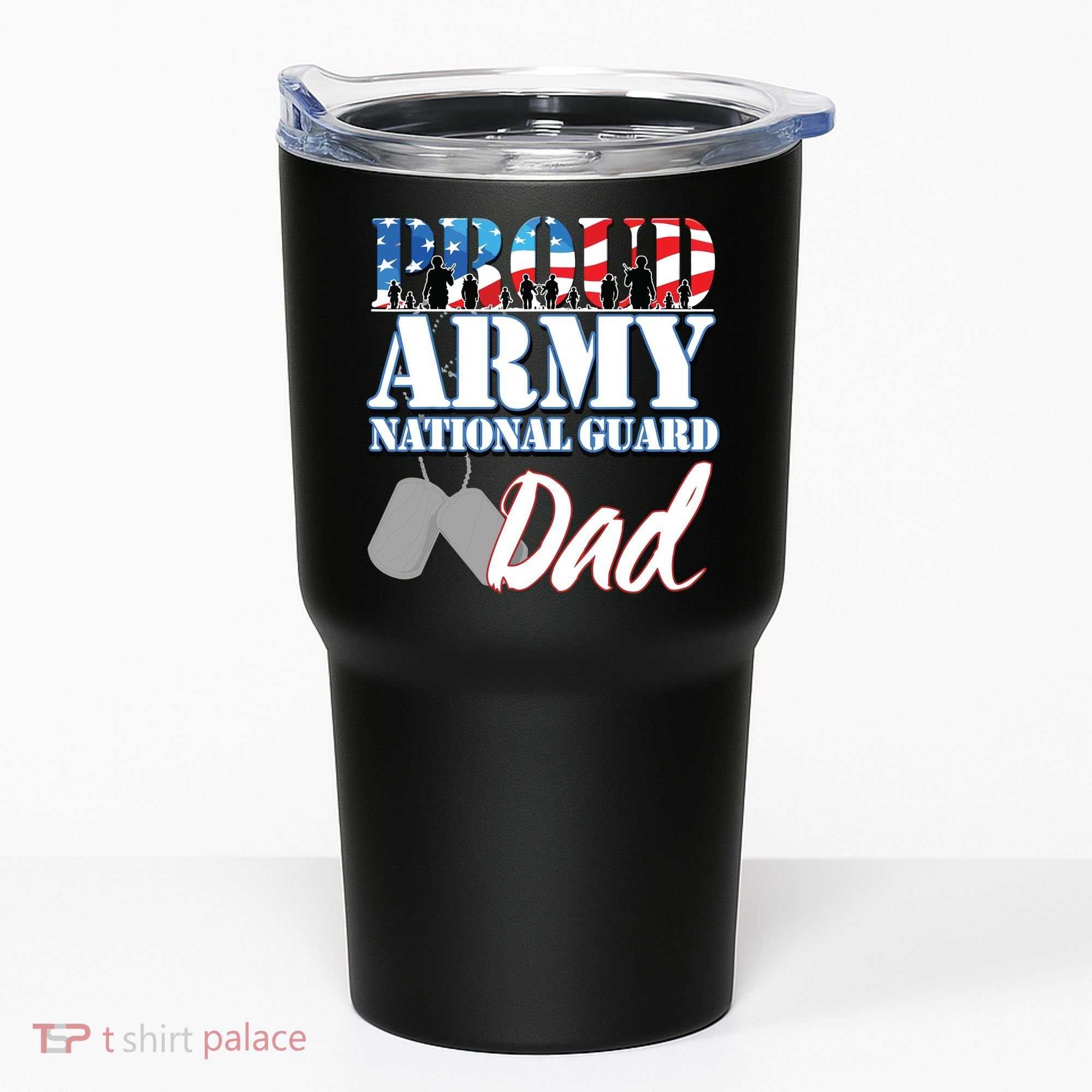 Proud Army National Guard Dad Fathers Day Tumbler