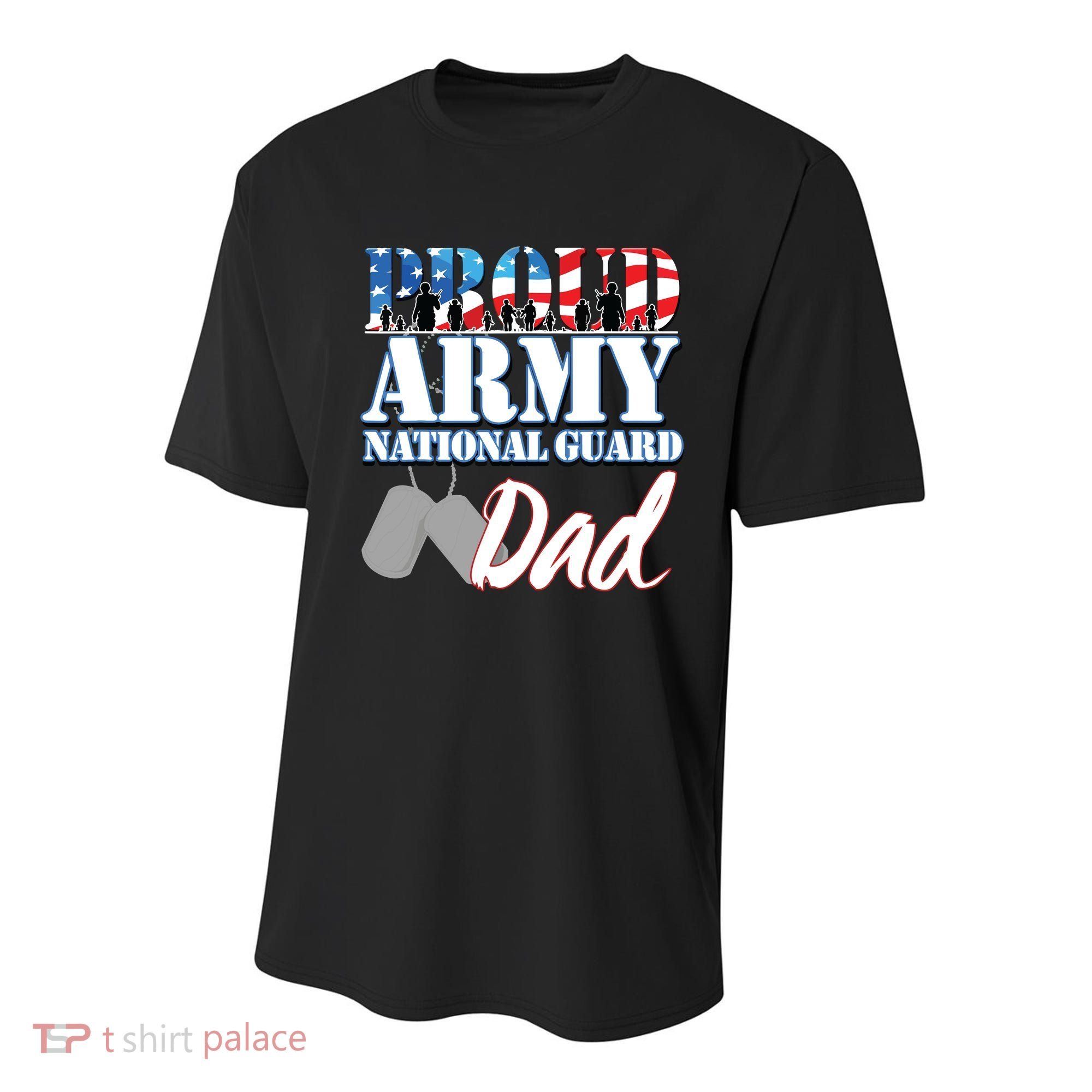 Proud Army National Guard Dad Fathers Day Youth Performance Sprint T-Shirt