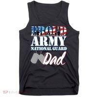 Proud Army National Guard Dad Fathers Day Tank Top thumb 0