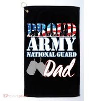 Proud Army National Guard Dad Fathers Day Golf Towel thumb 0