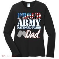 Proud Army National Guard Dad Fathers Day Women's Long Sleeve Shirt thumb 0