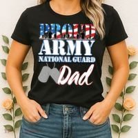 Proud Army National Guard Dad Fathers Day Women's T-Shirt thumb 2