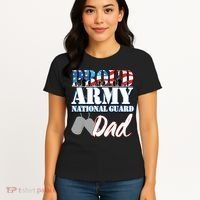 Proud Army National Guard Dad Fathers Day Women's T-Shirt thumb 4