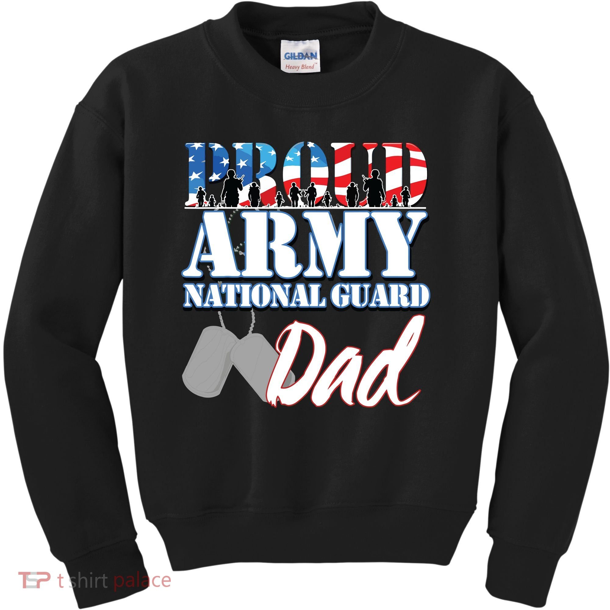 Proud Army National Guard Dad Fathers Day Kids Sweatshirt