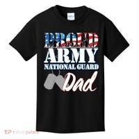 Proud Army National Guard Dad Fathers Day Kids T-Shirt thumb 0