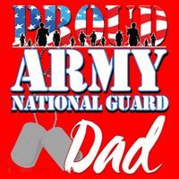 Proud Army National Guard Dad Fathers Day Santa Hat thumb 1