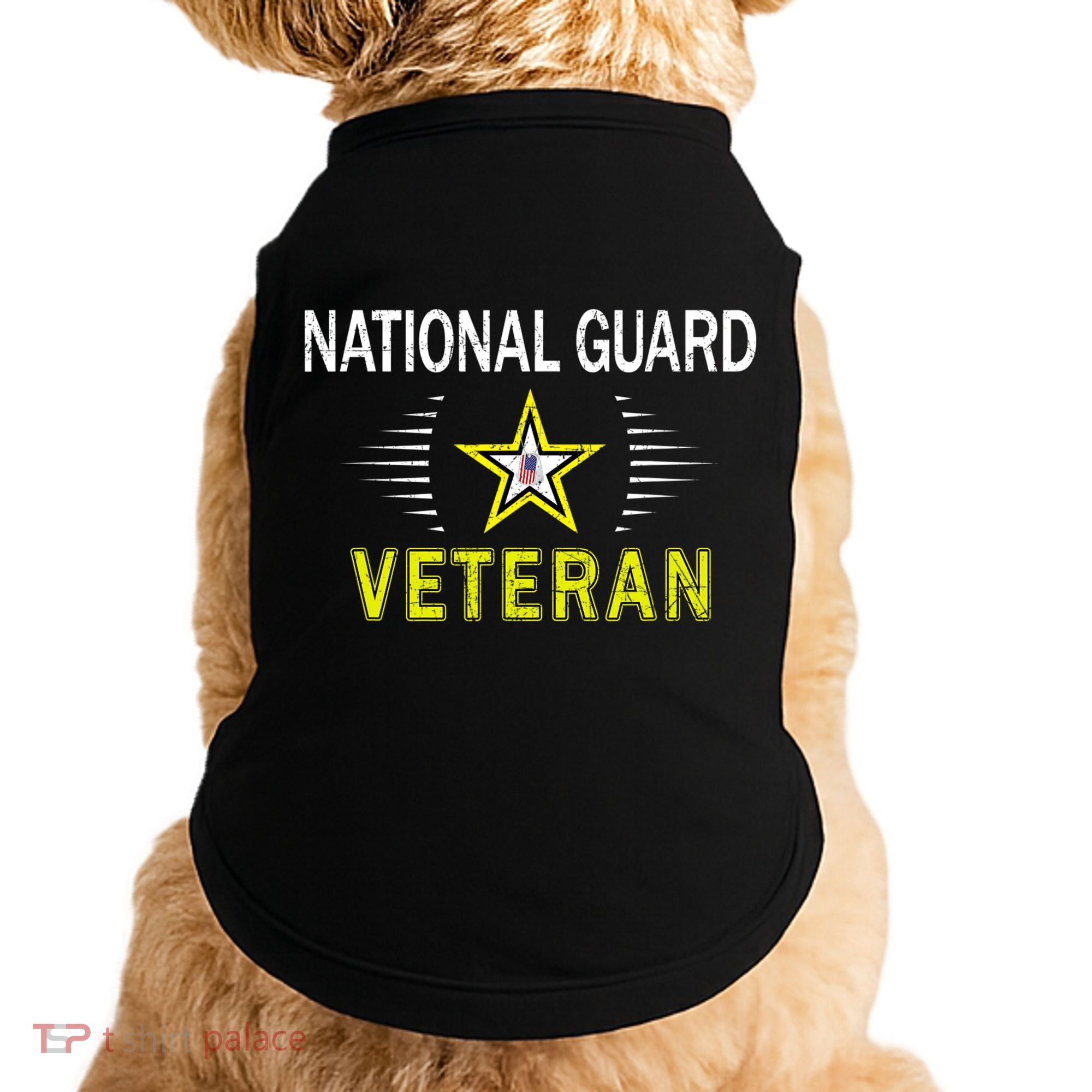 Proud Army National Guard Dad Veterans Day Gift Doggie Tank
