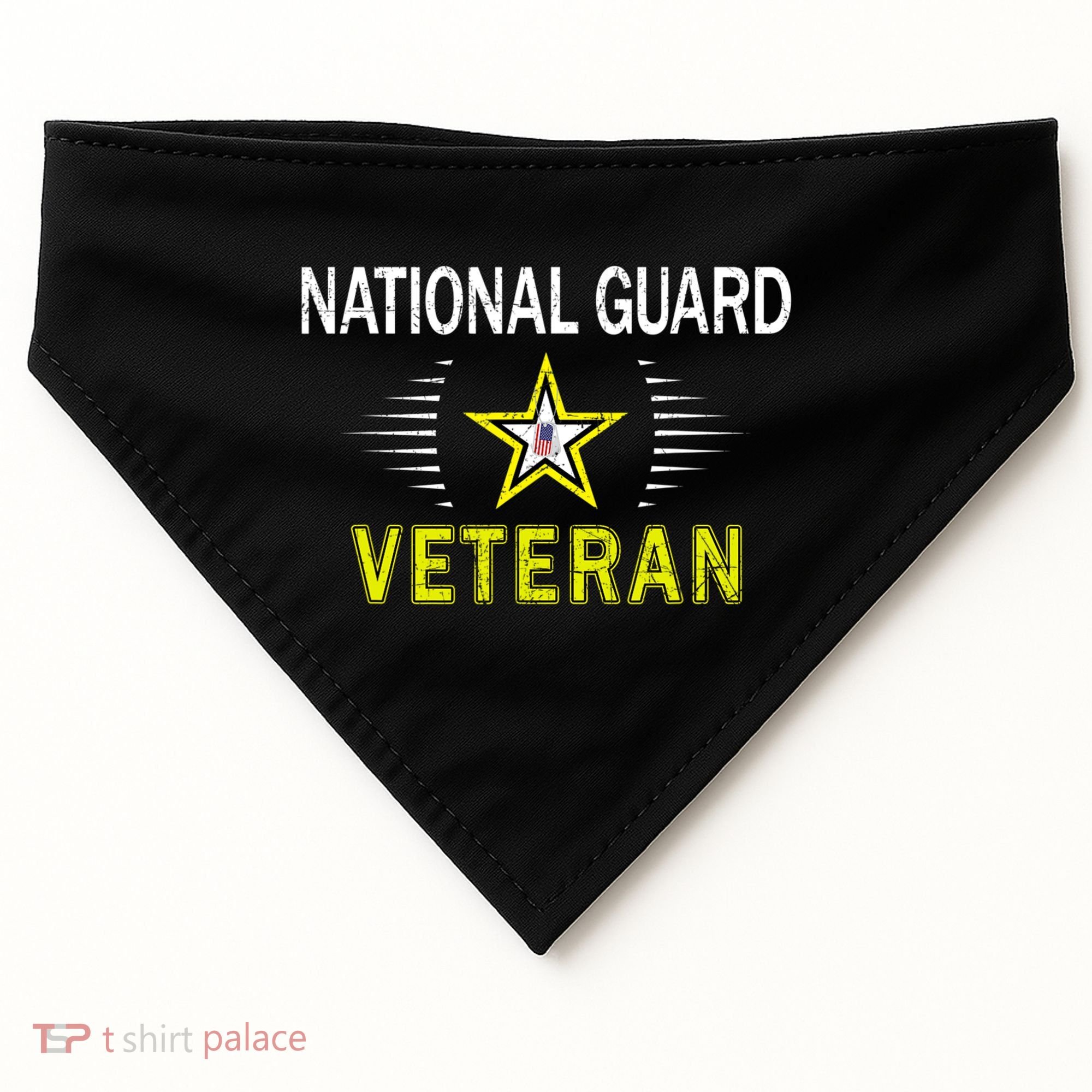 Proud Army National Guard Dad Veterans Day Gift USA-Made Doggie Bandana