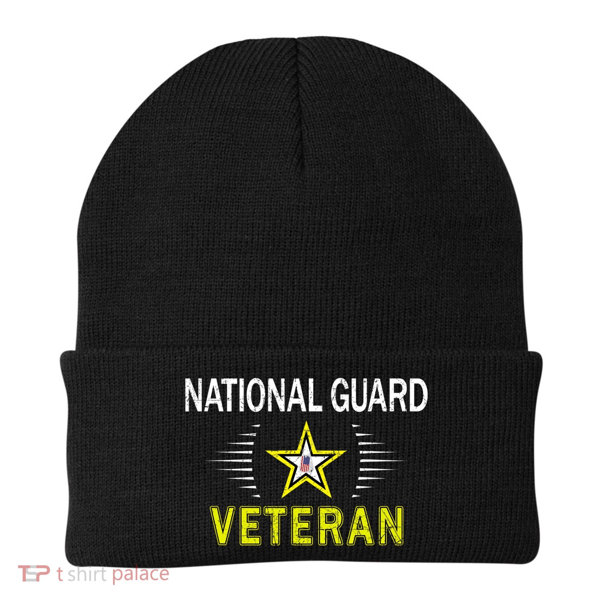 Proud Army National Guard Dad Veterans Day Gift Beanie