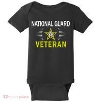 Proud Army National Guard Dad Veterans Day Gift Baby Bodysuit thumb 0