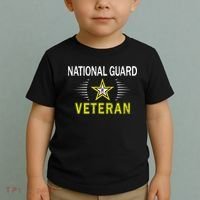 Proud Army National Guard Dad Veterans Day Gift Toddler T-Shirt thumb 2