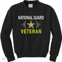 Proud Army National Guard Dad Veterans Day Gift Kids Sweatshirt thumb 0