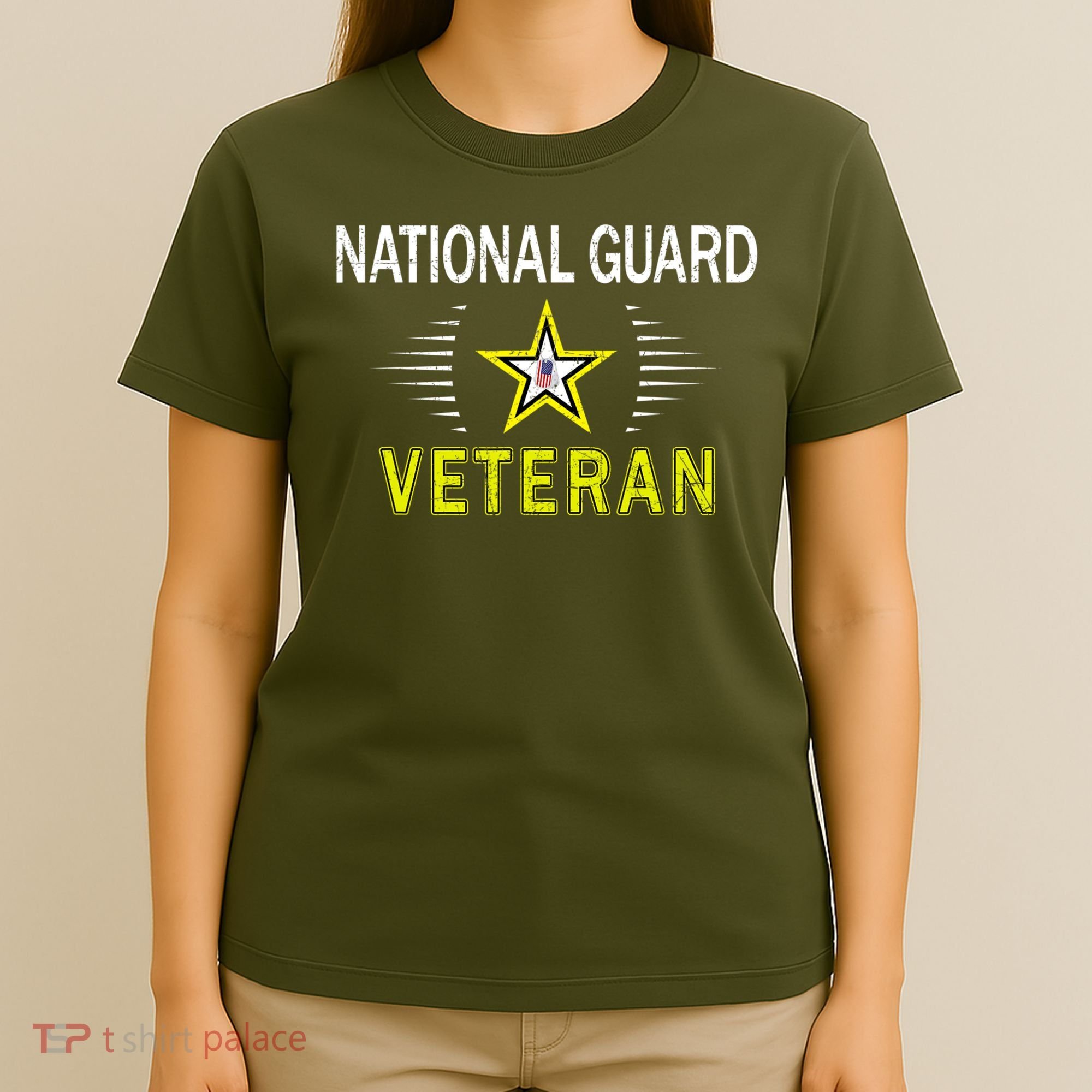 Proud Army National Guard Dad Veterans Day Gift T-Shirt
