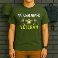 Proud Army National Guard Dad Veterans Day Gift T-Shirt thumb 6