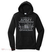 Proud Army National Guard Grandma With American Flag Women's Hoodie thumb 0