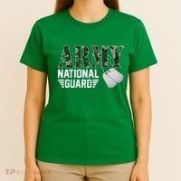 Proud Army National Guard Military Family Veteran Army T-Shirt thumb 4