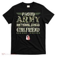 Proud Army National Guard Girlfriend USA Military Veteran T-Shirt thumb 0