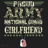 Proud Army National Guard Girlfriend USA Military Veteran Beanie thumb 2