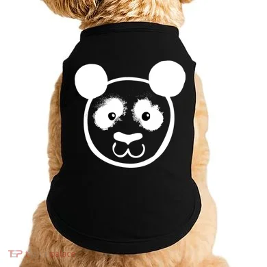 Panda Bear Face Silhouette  Doggie Tank