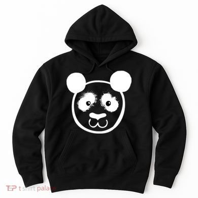 Panda Bear Face Silhouette  Hoodie