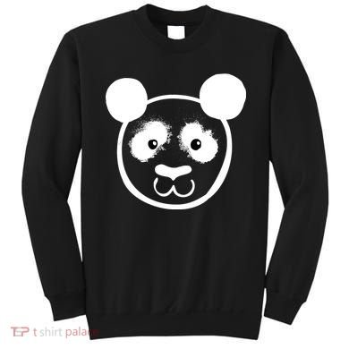 Panda Bear Face Silhouette  Sweatshirt