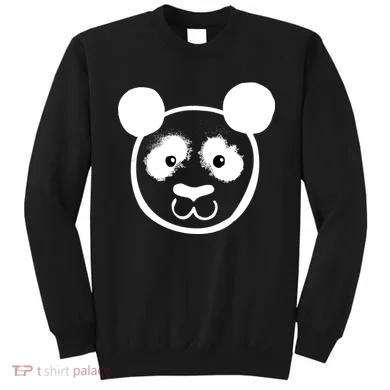 Panda Bear Face Silhouette  Sweatshirt