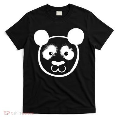 Panda Bear Face Silhouette  T-Shirt