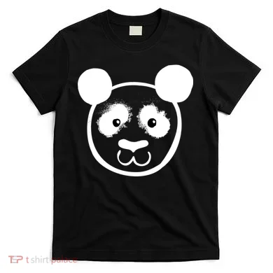 Panda Bear Face Silhouette  T-Shirt