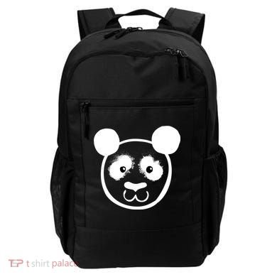 Panda Bear Face Silhouette  Backpack