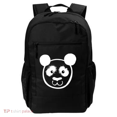 Panda Bear Face Silhouette  Backpack