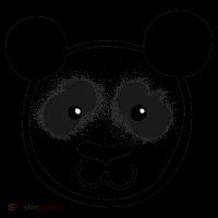 Panda Bear Face Silhouette  Coffee Mug thumb 5